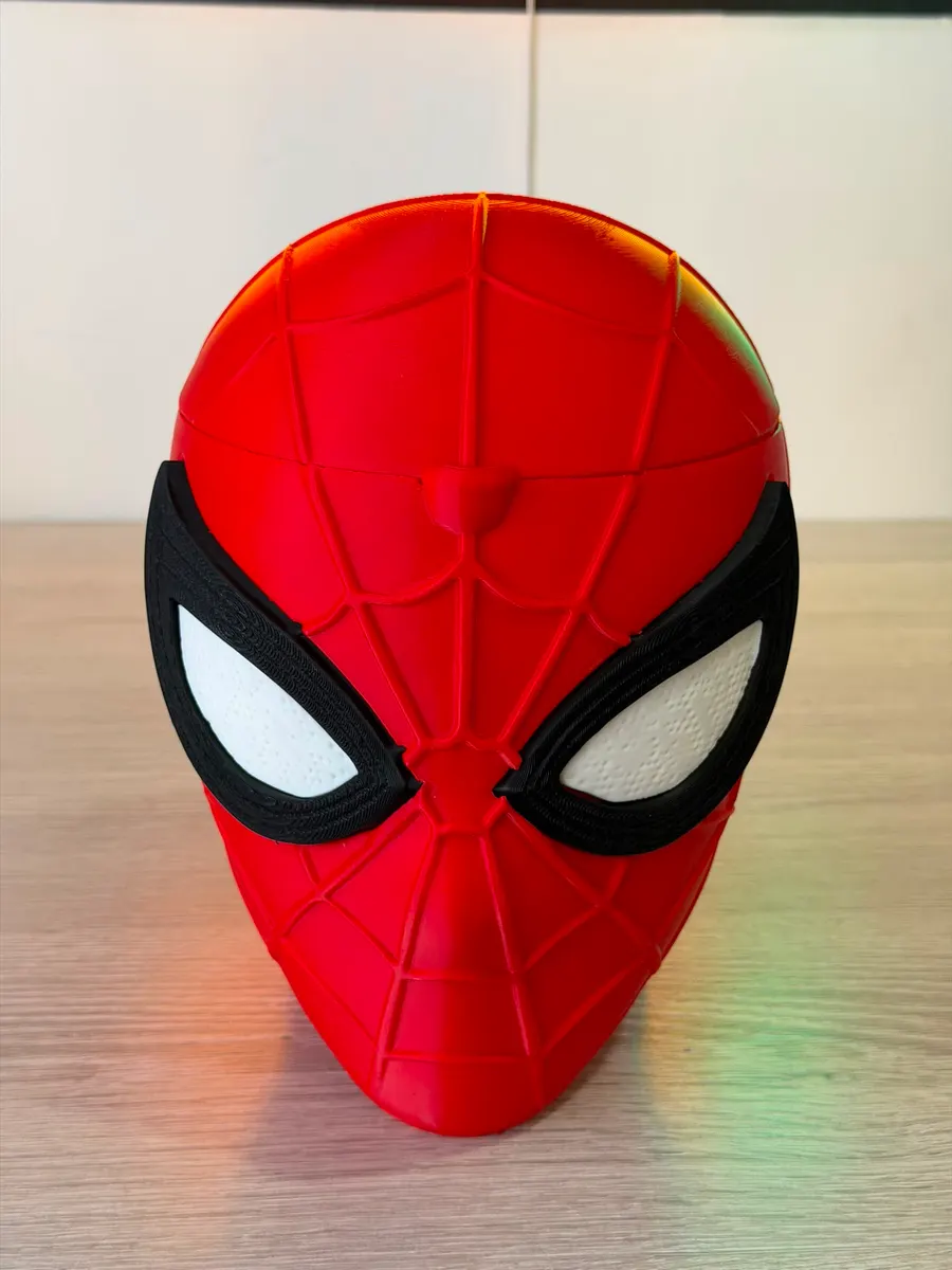 Maschera Spider-Man stampata in 3D